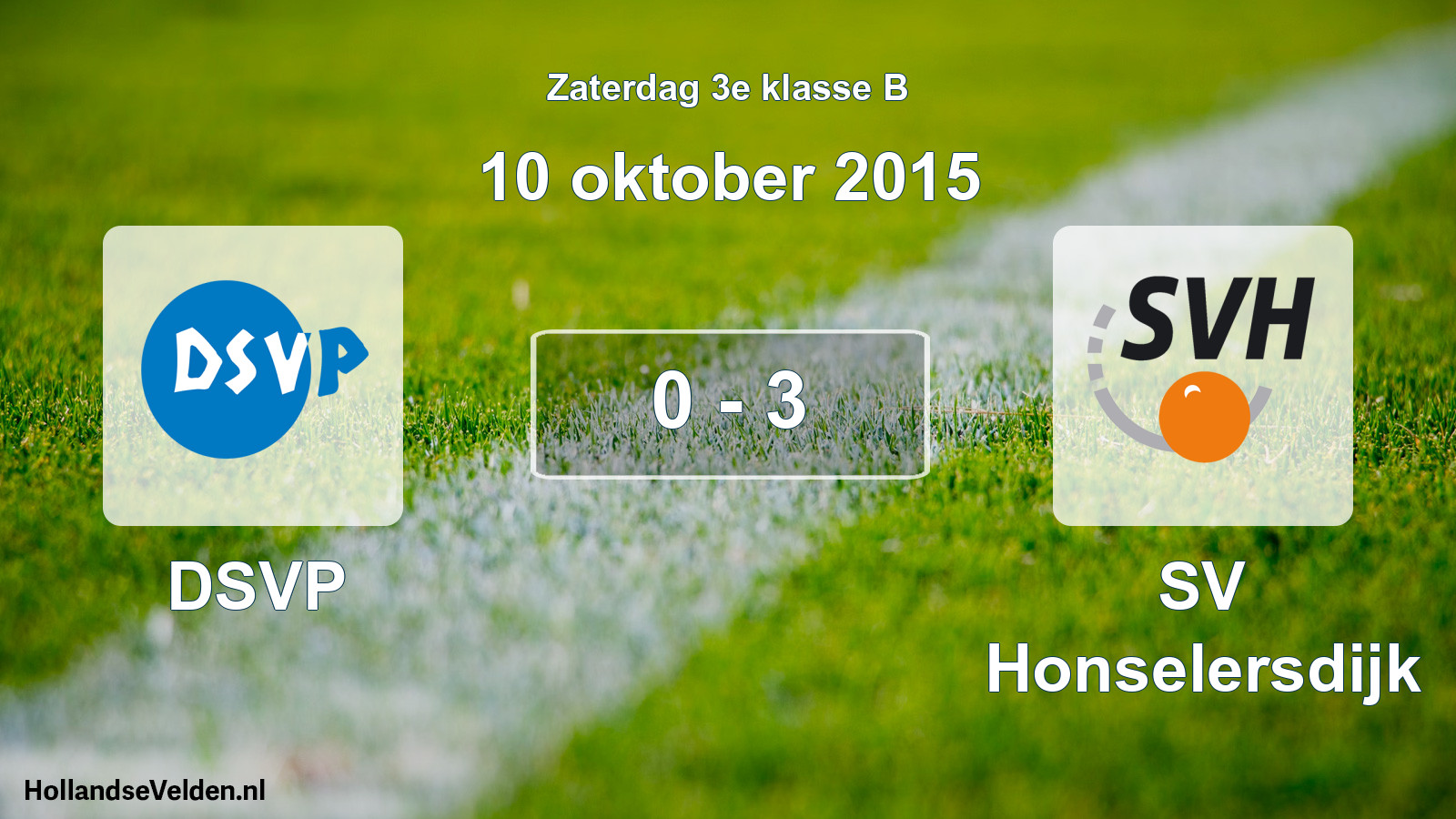 Total number of matches played: DSVP - SV Honselersdijk 0 - 3 (10 October 2015)