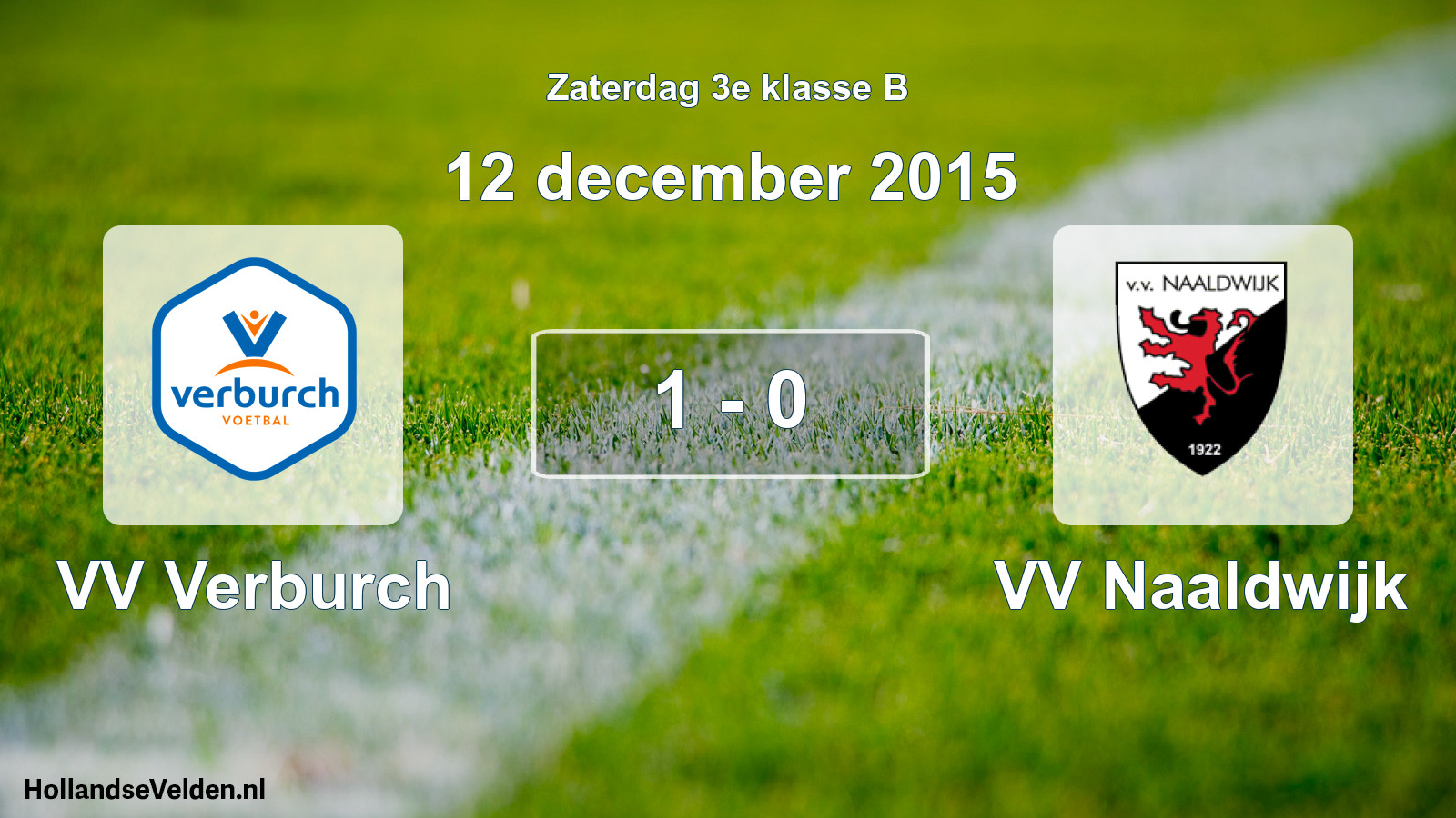 Total number of matches played: VV Verburch - VV Naaldwijk 1 - 0 (12 December 2015)