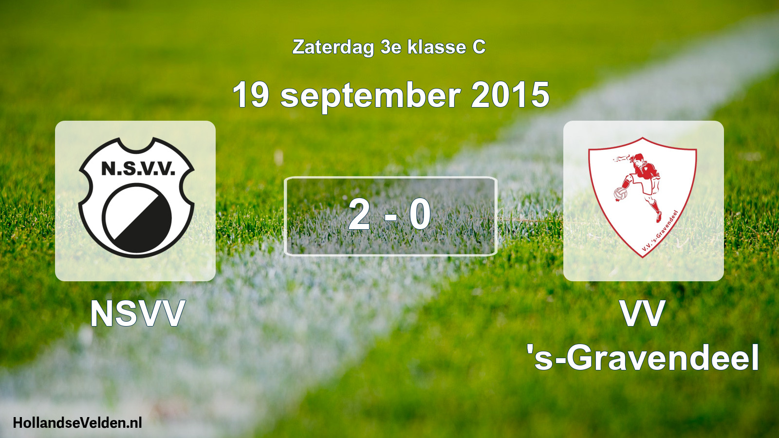 Total number of matches played: NSVV - VV 's-Gravendeel 2 - 0 (19 September 2015)