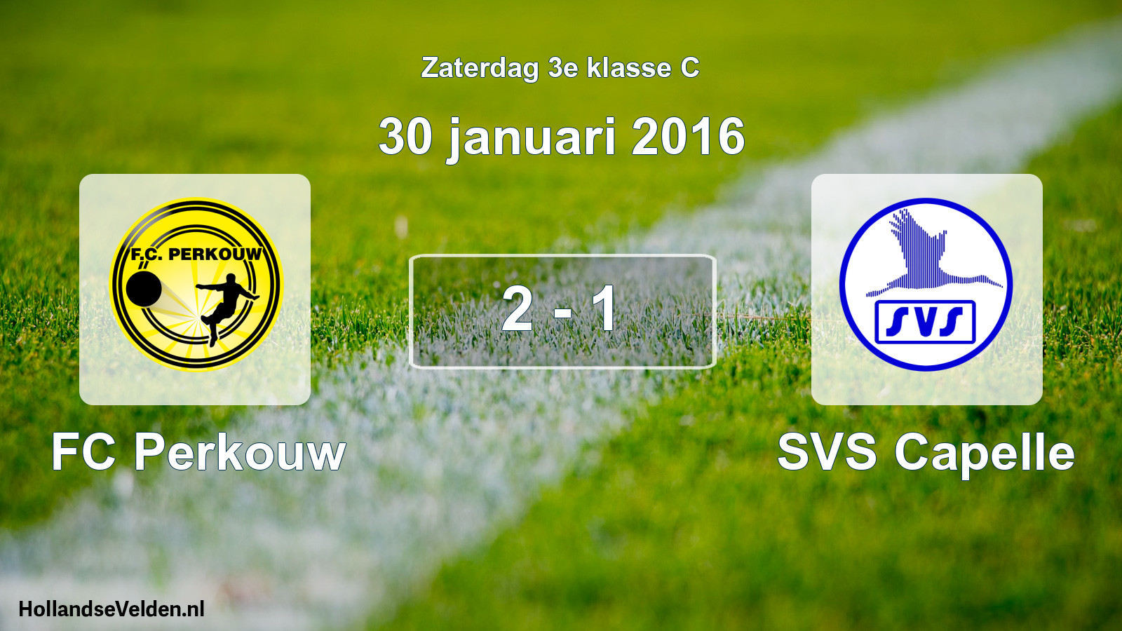 Total number of matches played: FC Perkouw - SVS Capelle 2 - 1 (30 January 2016)