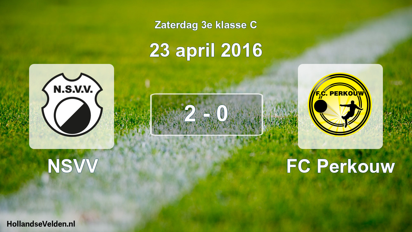 Total number of matches played: NSVV - FC Perkouw 2 - 0 (23 April 2016)