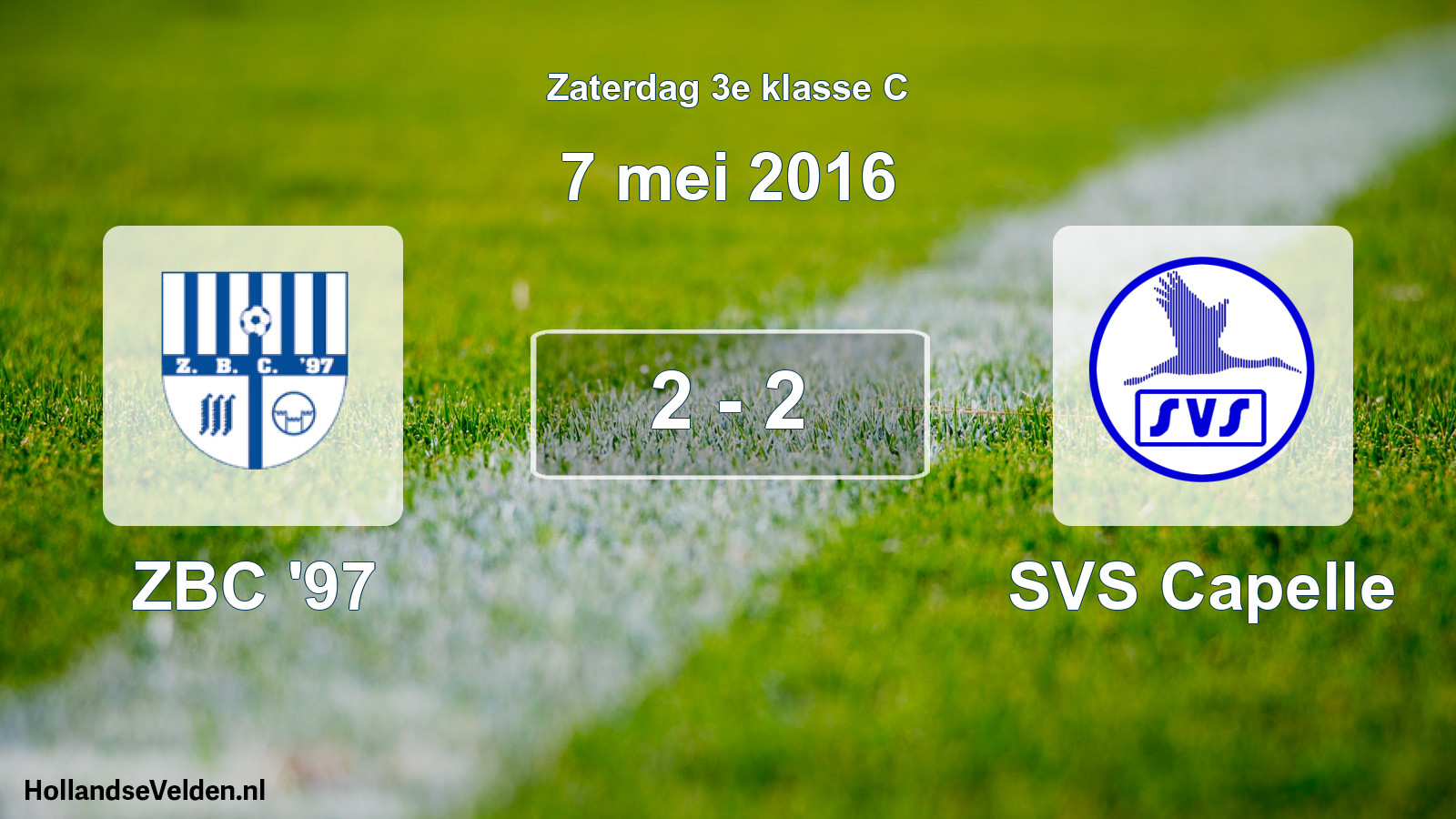 Total number of matches played: ZBC '97 - SVS Capelle 2 - 2 (7 May 2016)