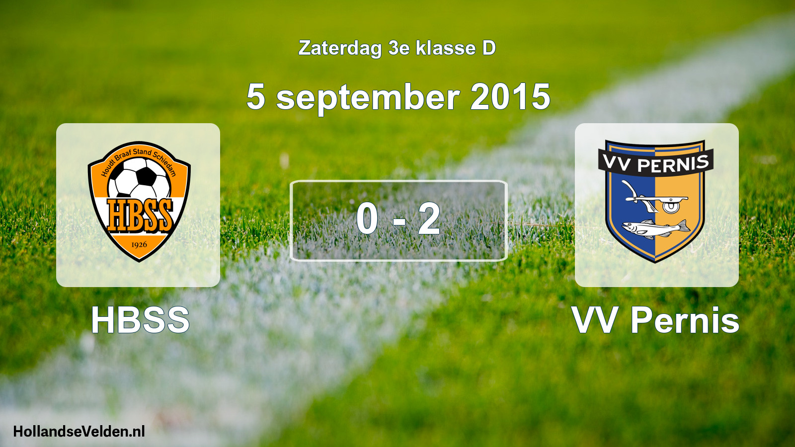 Total number of matches played: HBSS - VV Pernis 0 - 2 (5 September 2015)