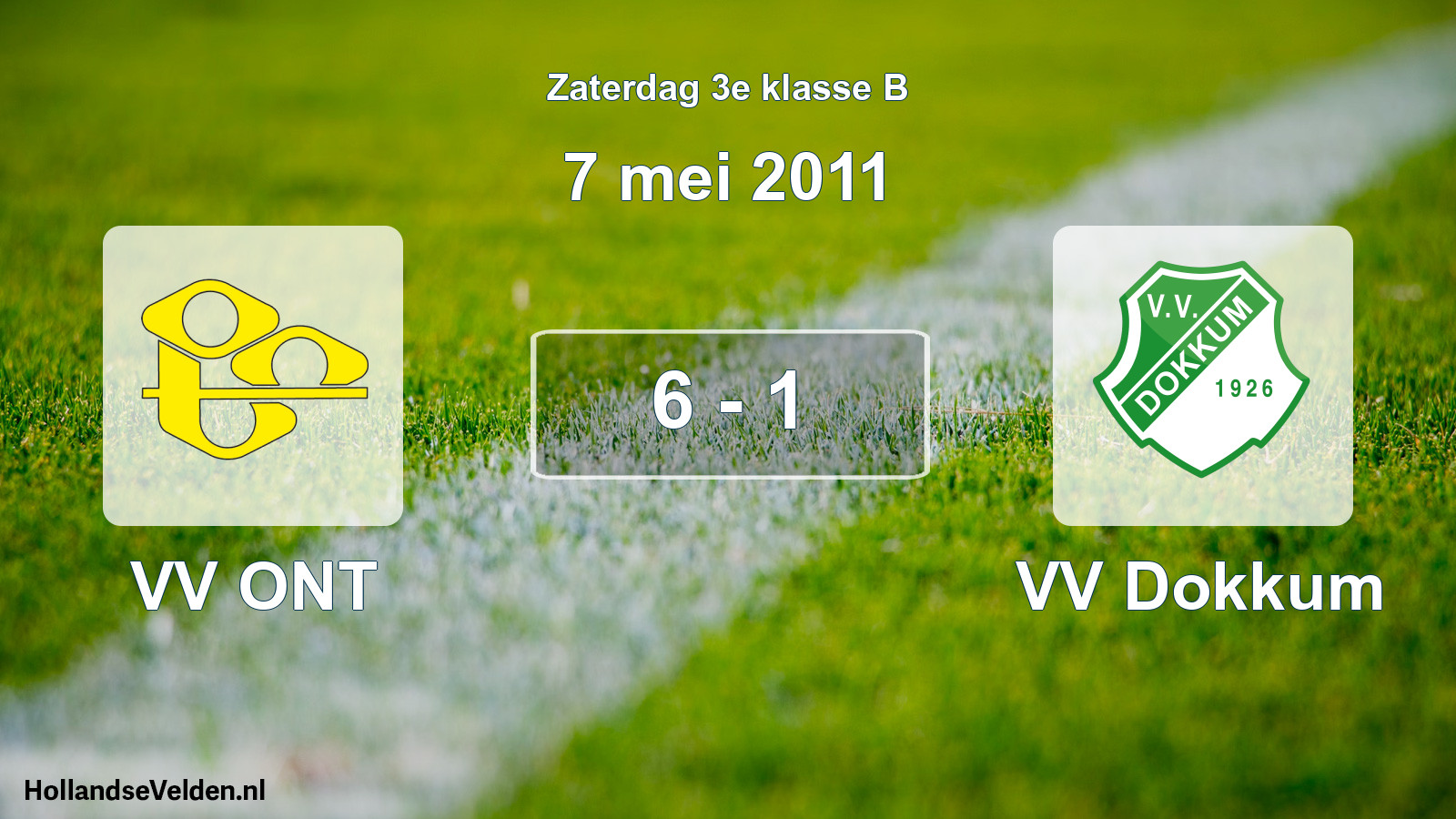 Total number of matches played: VV ONT - VV Dokkum 6 - 1 (7 May 2011)