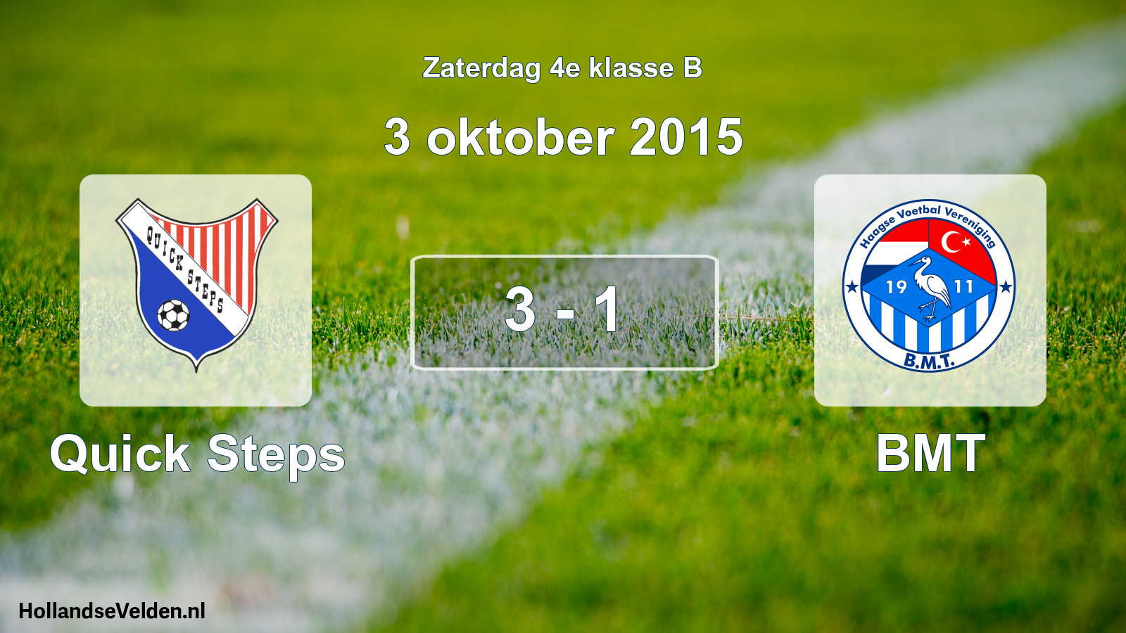Total number of matches played: Quick Steps - BMT 3 - 1 (3 October 2015)
