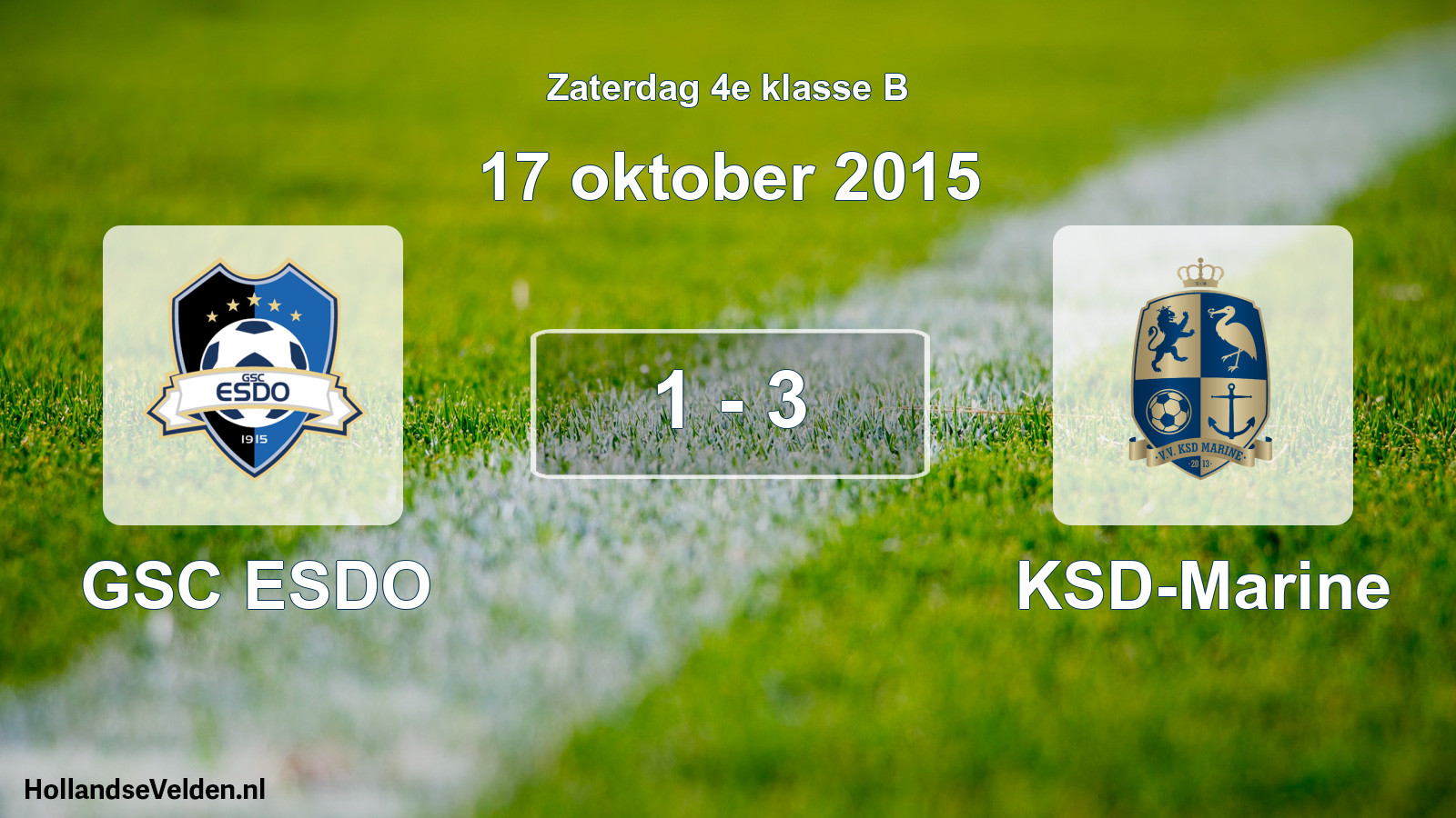 Total number of matches played: GSC ESDO - KSD-Marine 1 - 3 (17 October 2015)