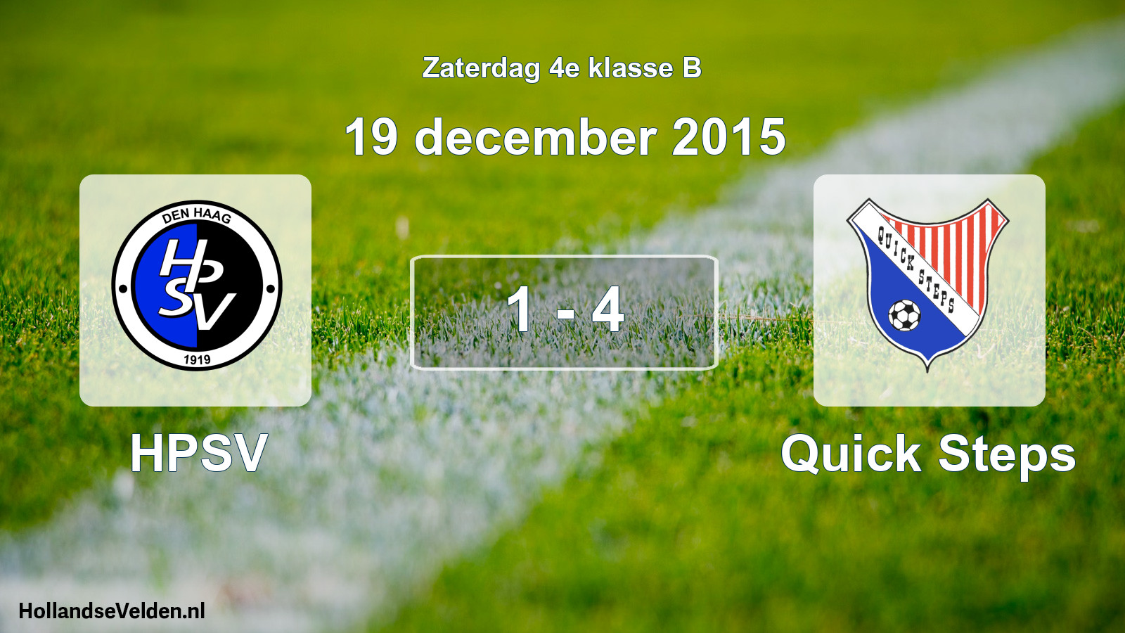 Total number of matches played: HPSV - Quick Steps 1 - 4 (19 December 2015)