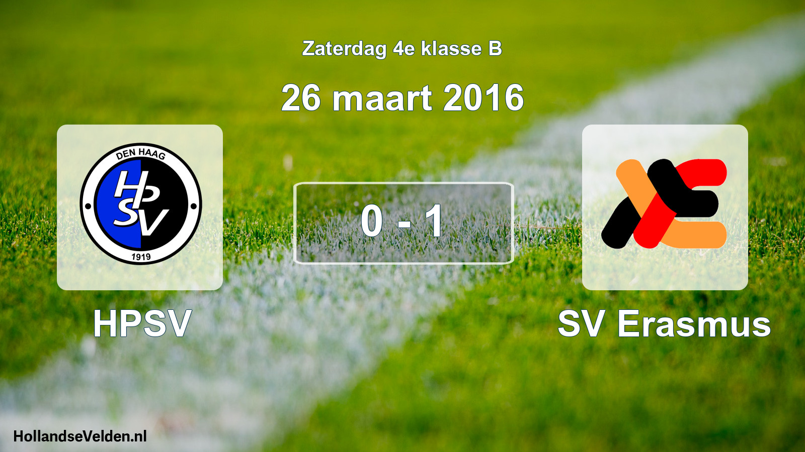 Total number of matches played: HPSV - SV Erasmus 0 - 1 (26 March 2016)