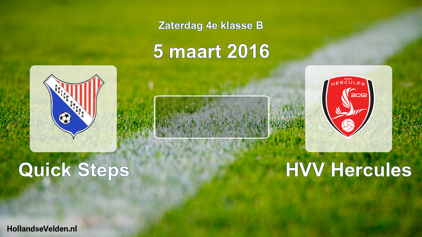 Scheduled Match: Quick Steps - HVV Hercules (5 March 2016)