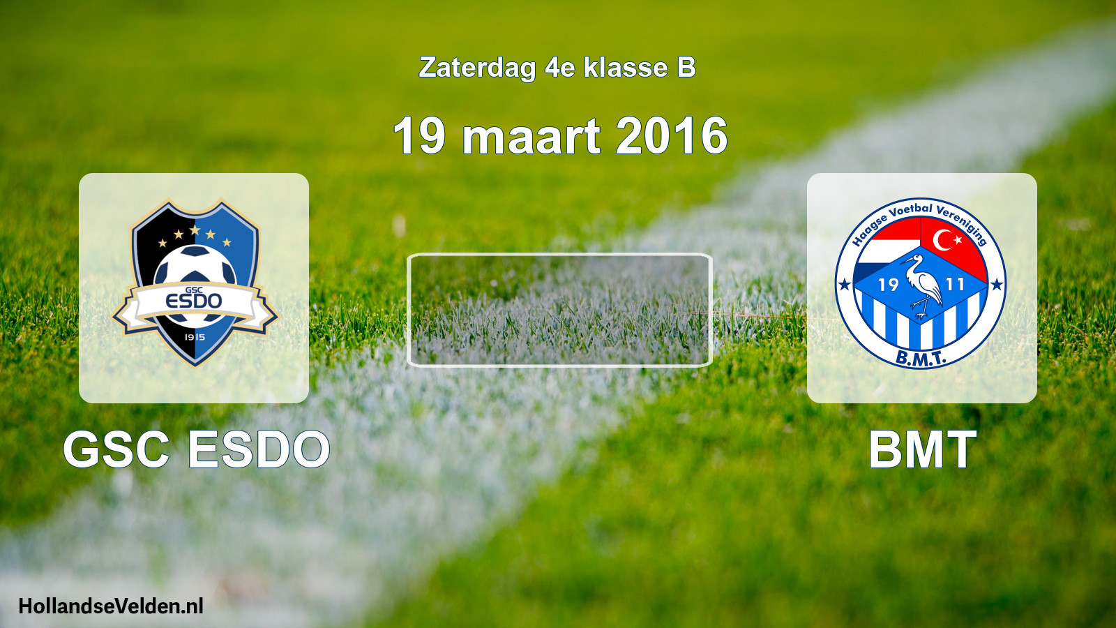Scheduled Match: GSC ESDO - BMT (19 March 2016)