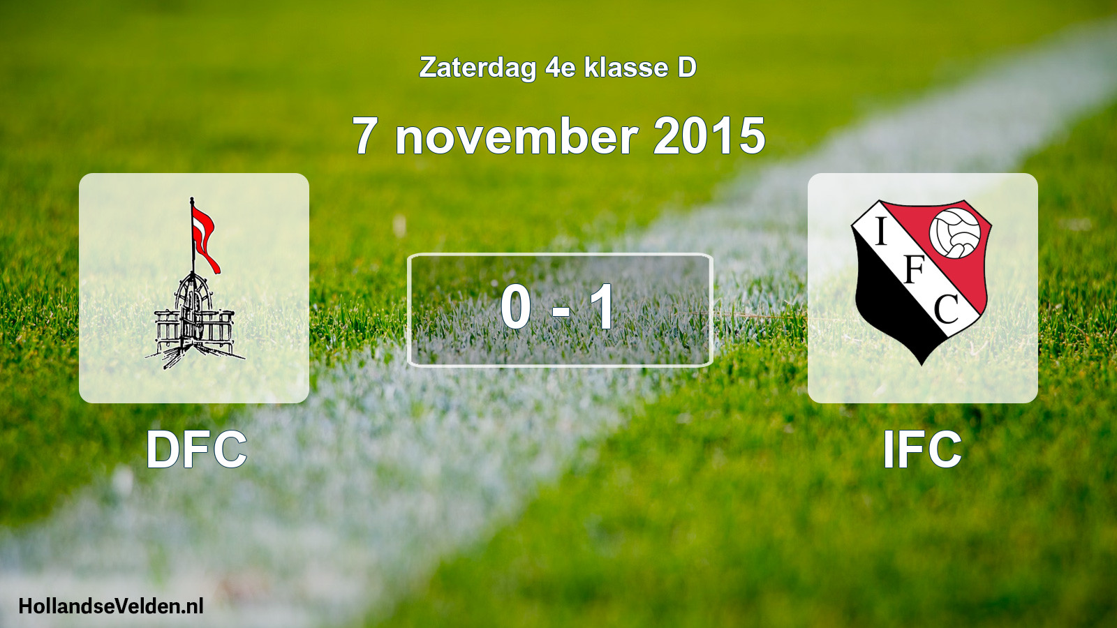 Total number of matches played: DFC - IFC 0 - 1 (7 November 2015)