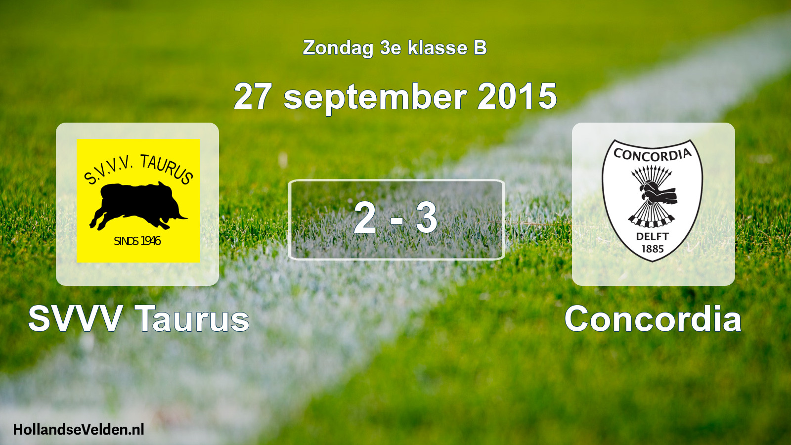 Total number of matches played: SVVV Taurus - Concordia 2 - 3 (27 September 2015)