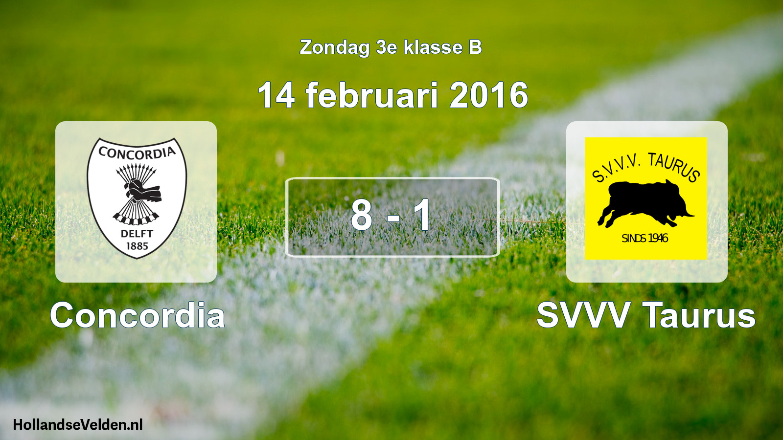 Total number of matches played: Concordia - SVVV Taurus 8 - 1 (14 February 2016)