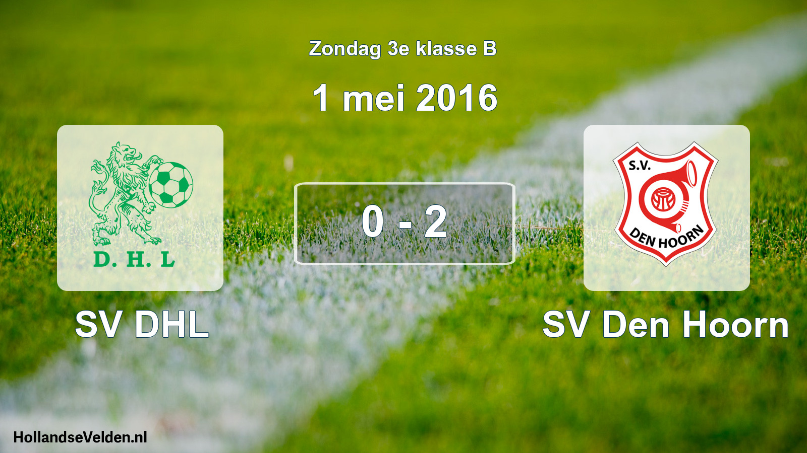 Total number of matches played: SV DHL - SV Den Hoorn 0 - 2 (1 May 2016)