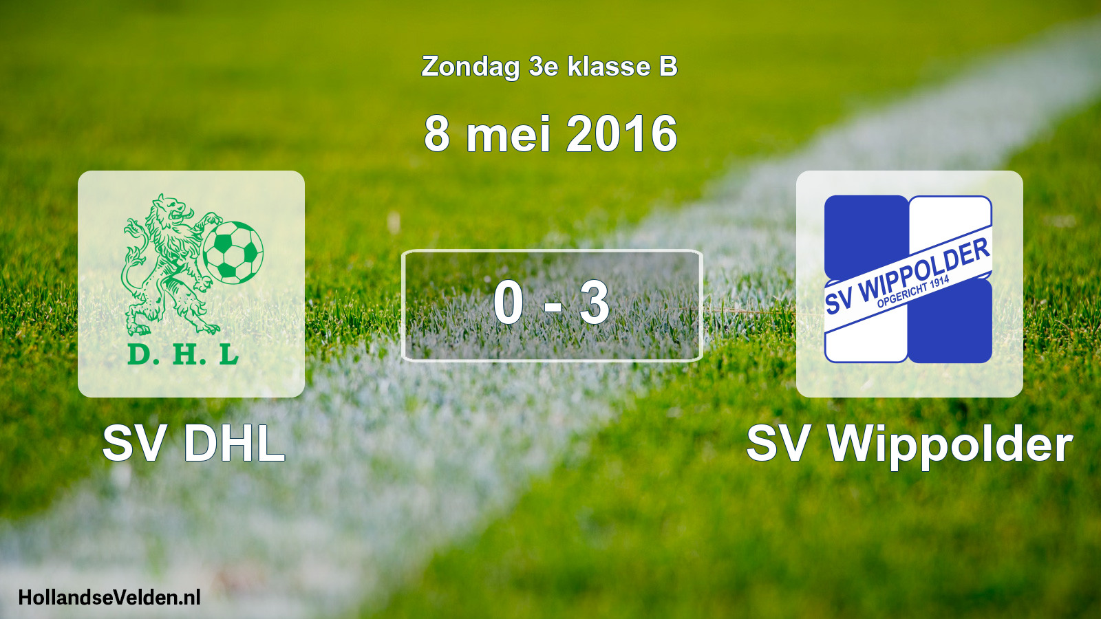 Total number of matches played: SV DHL - SV Wippolder 0 - 3 (8 May 2016)