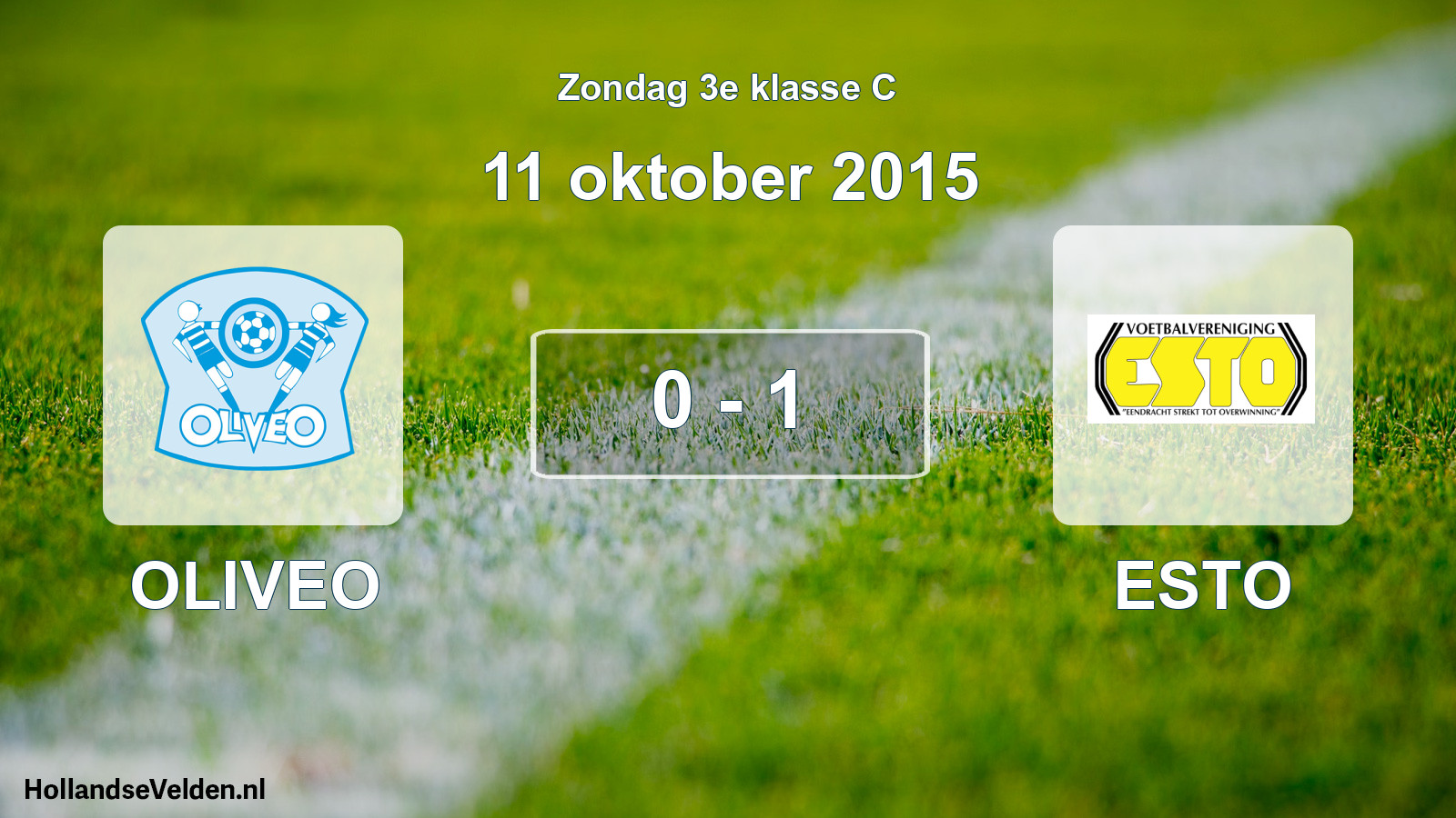 Total number of matches played: OLIVEO - ESTO 0 - 1 (11 October 2015)