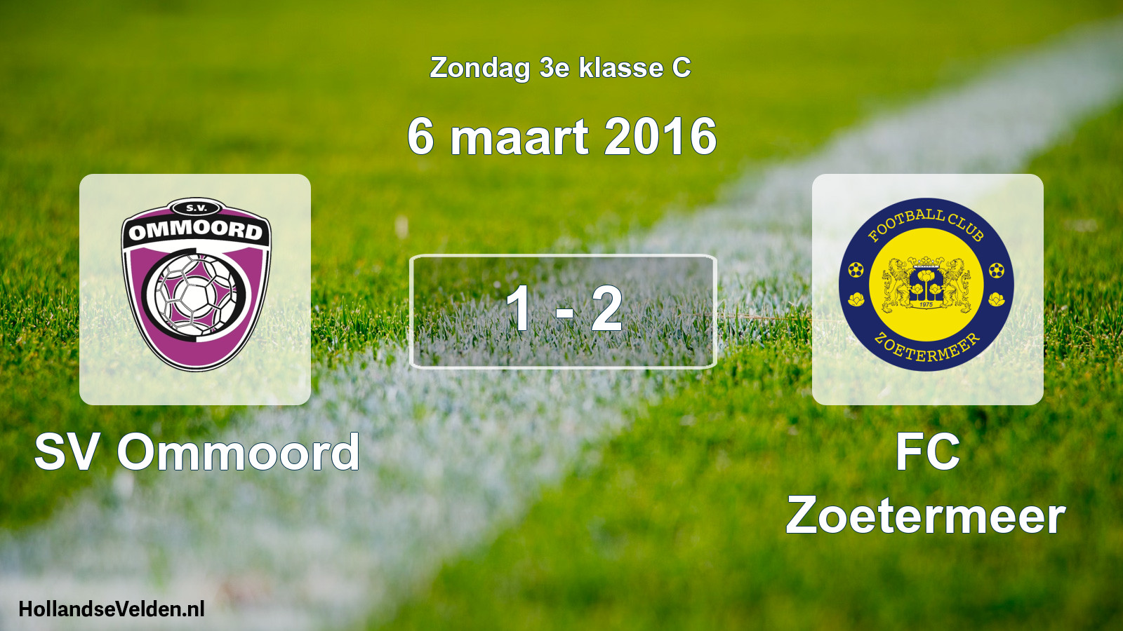 Total number of matches played: SV Ommoord - FC Zoetermeer 1 - 2 (6 March 2016)