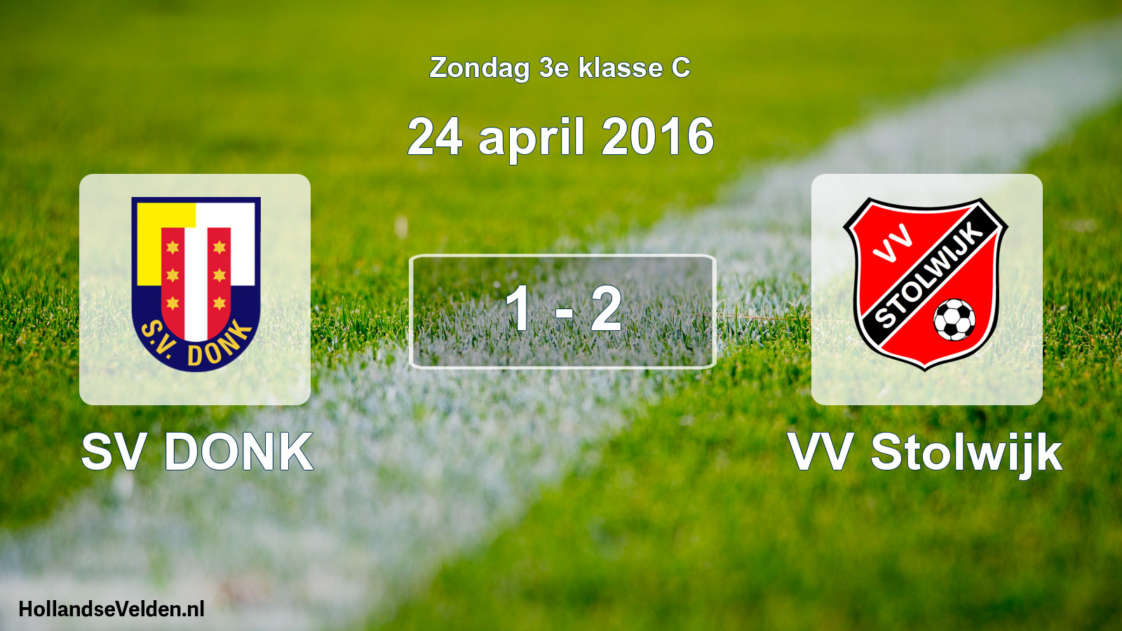 Total number of matches played: SV DONK - VV Stolwijk 1 - 2 (24 April 2016)