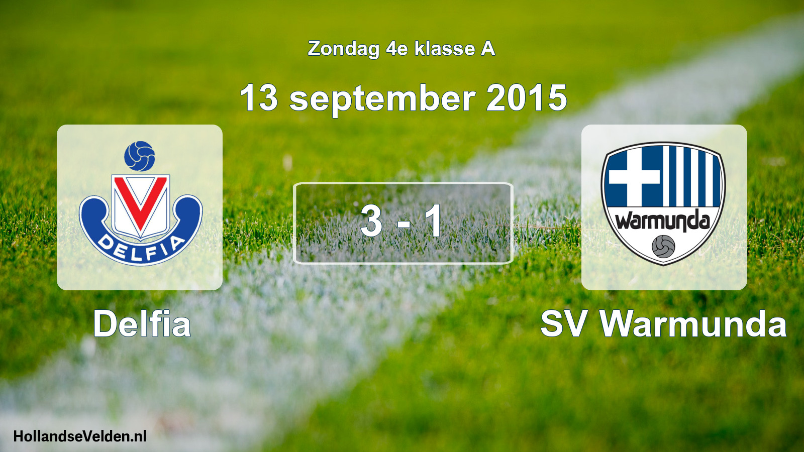 Total number of matches played: Delfia - SV Warmunda 3 - 1 (13 September 2015)
