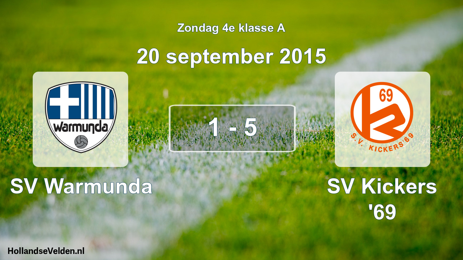 Total number of matches played: SV Warmunda - SV Kickers '69 1 - 5 (20 September 2015)