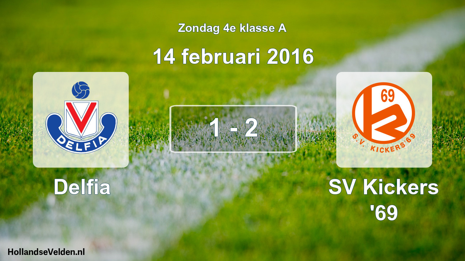 Total number of matches played: Delfia - SV Kickers '69 1 - 2 (14 February 2016)