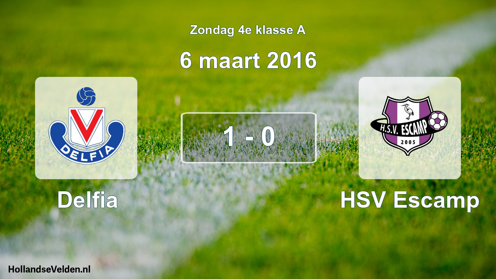 Total number of matches played: Delfia - HSV Escamp 1 - 0 (6 March 2016)