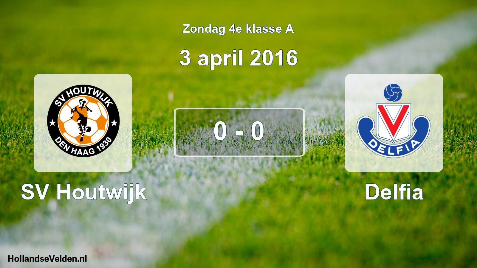 Total number of matches played: SV Houtwijk - Delfia 0 - 0 (3 April 2016)