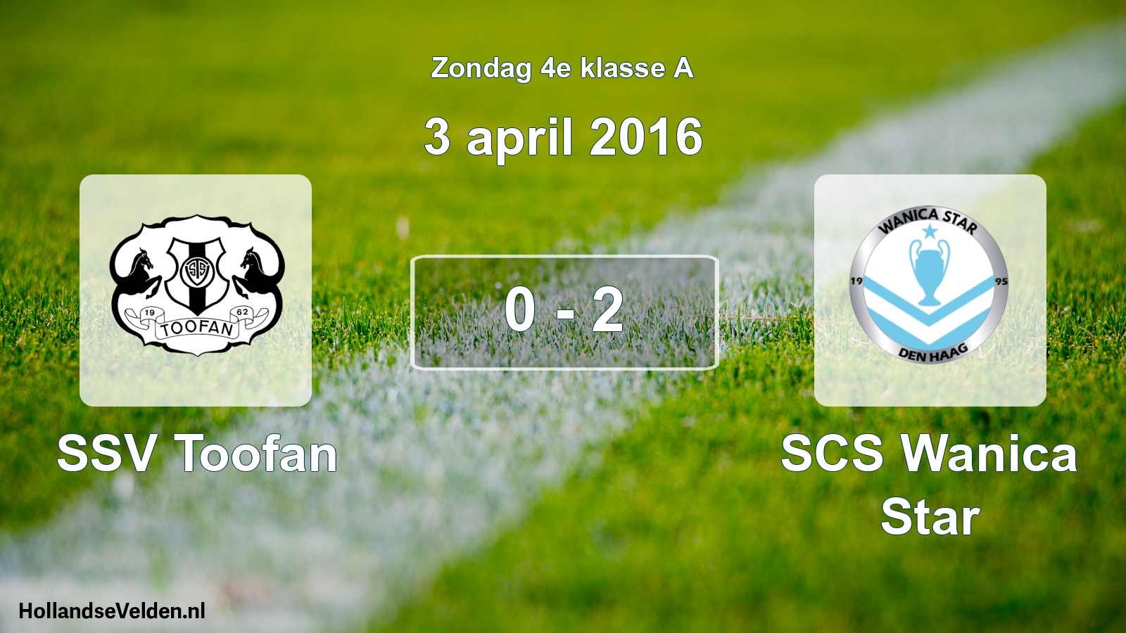 Total number of matches played: SSV Toofan - SCS Wanica Star 0 - 2 (3 April 2016)