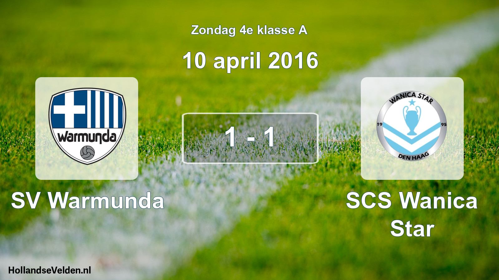 Total number of matches played: SV Warmunda - SCS Wanica Star 1 - 1 (10 April 2016)
