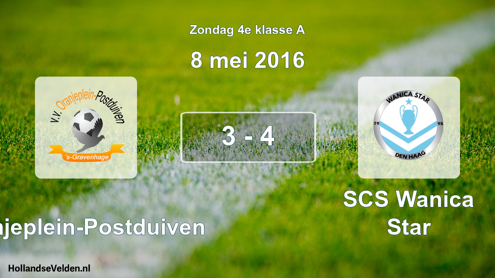 Total number of matches played: Oranjeplein-Postduiven - SCS Wanica Star 3 - 4 (8 May 2016)