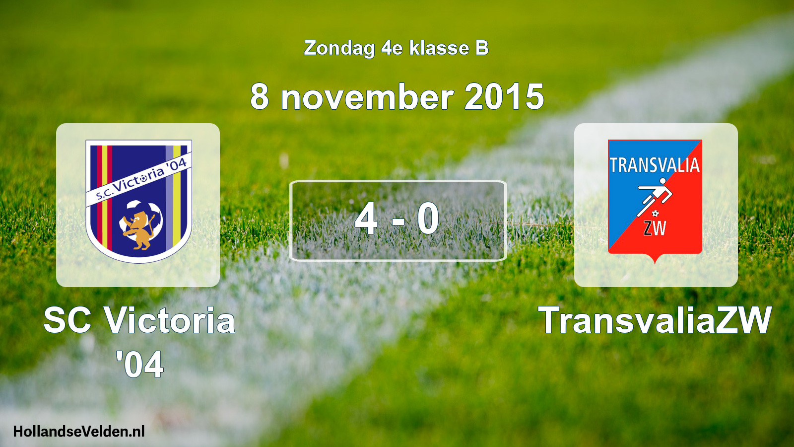 Total number of matches played: SC Victoria '04 - TransvaliaZW 4 - 0 (8 November 2015)