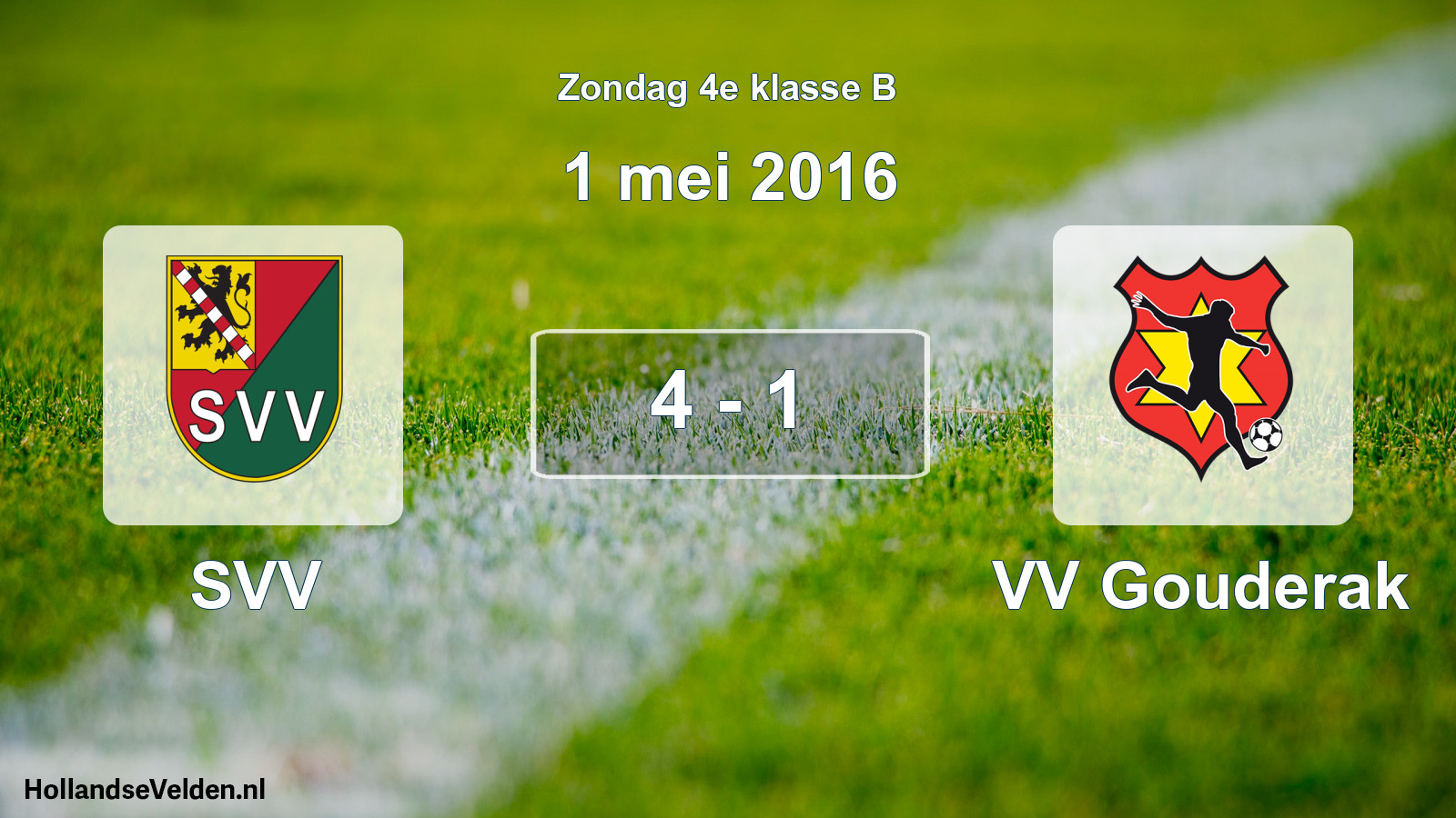 Total number of matches played: SVV - VV Gouderak 4 - 1 (1 May 2016)