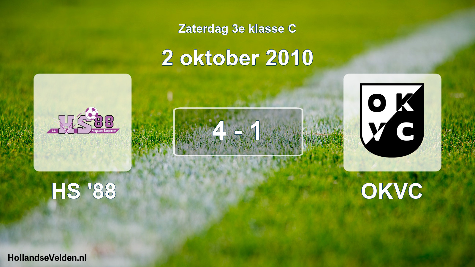 Total number of matches played: HS '88 - OKVC 4 - 1 (2 October 2010)