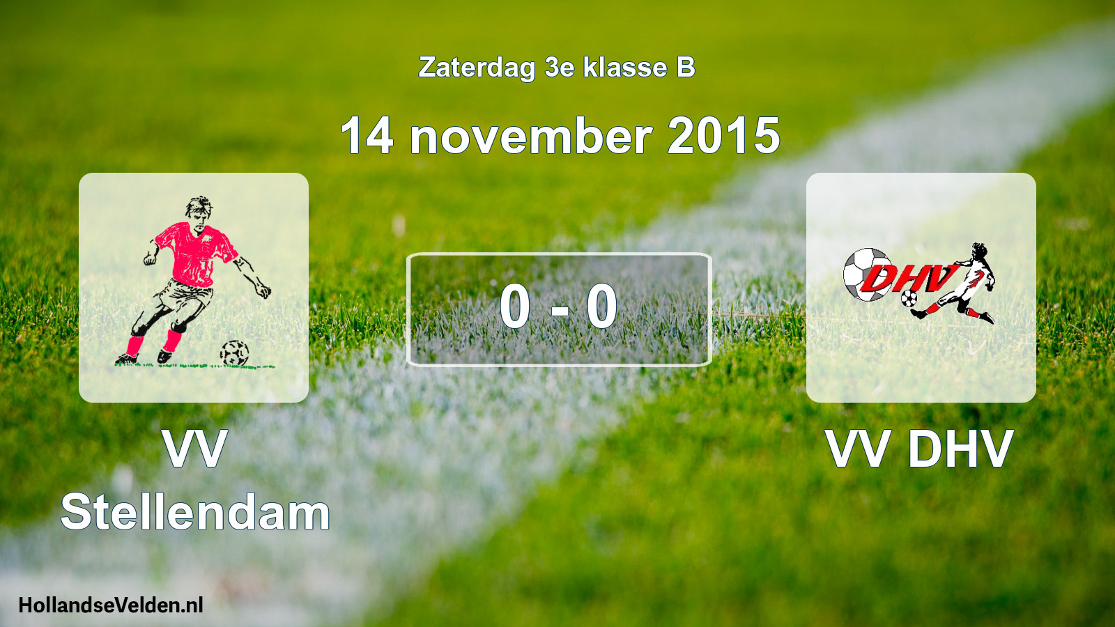 Total number of matches played: VV Stellendam - VV DHV 0 - 0 (14 November 2015)