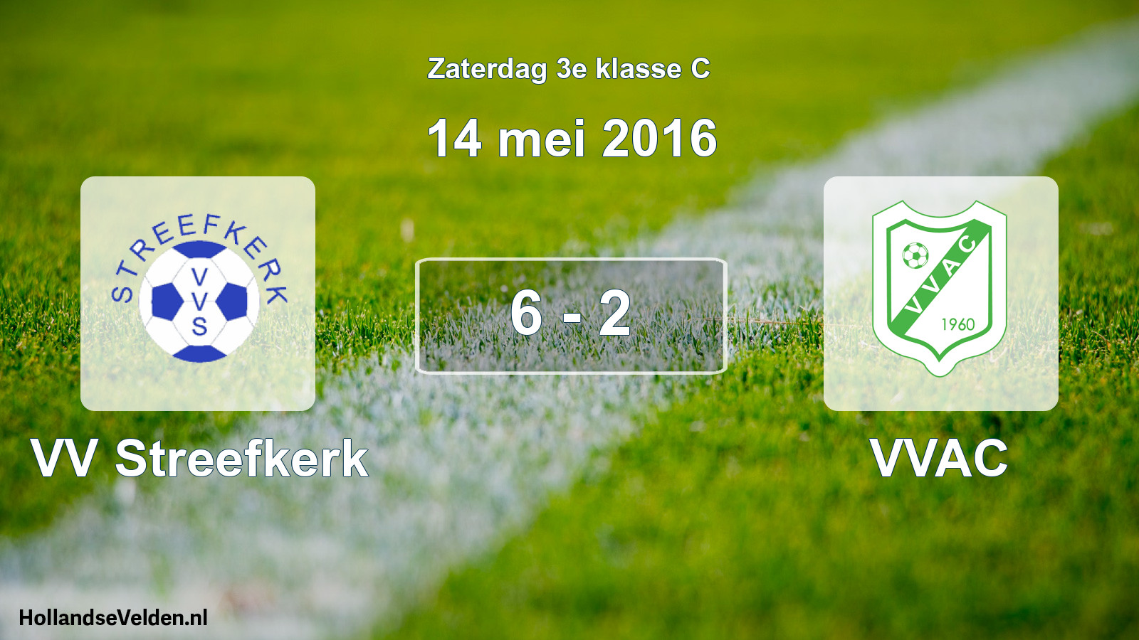 Total number of matches played: VV Streefkerk - VVAC 6 - 2 (14 May 2016)