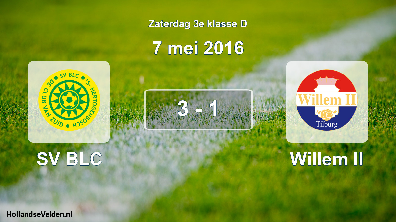 Total number of matches played: SV BLC - Willem II 3 - 1 (7 May 2016)