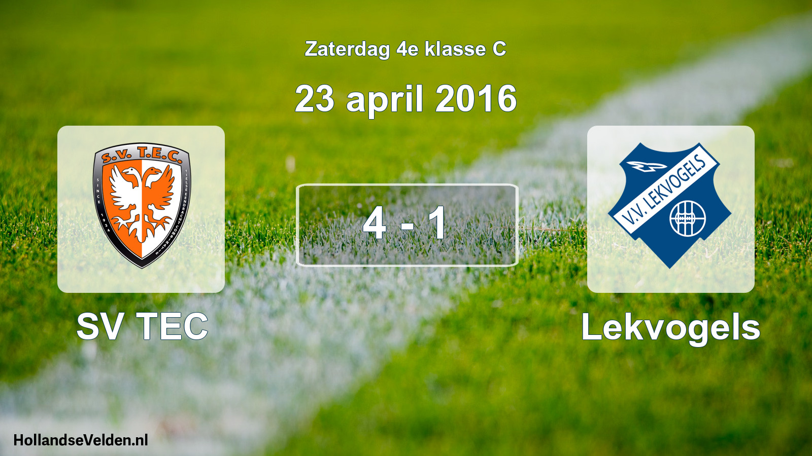 Total number of matches played: SV TEC - Lekvogels 4 - 1 (23 April 2016)