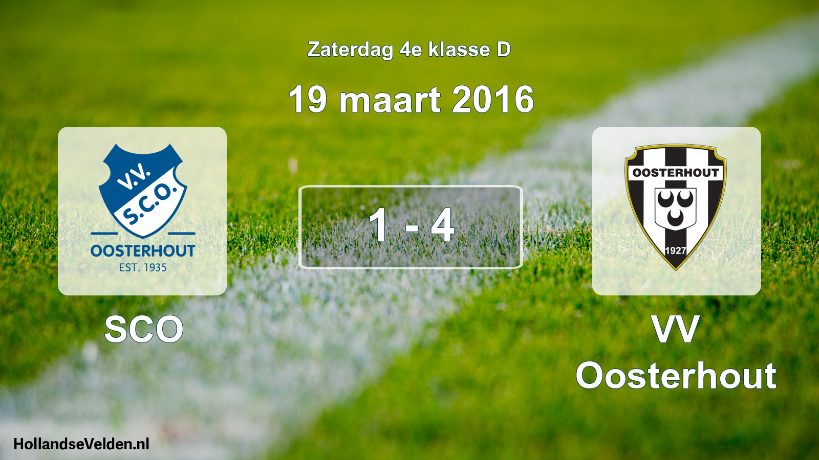 Total number of matches played: SCO - VV Oosterhout 1 - 4 (19 March 2016)