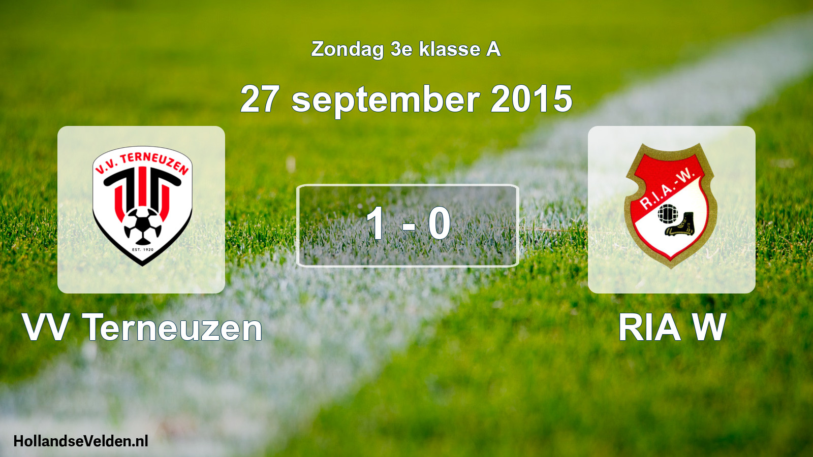 Total number of matches played: VV Terneuzen - RIA W 1 - 0 (27 September 2015)