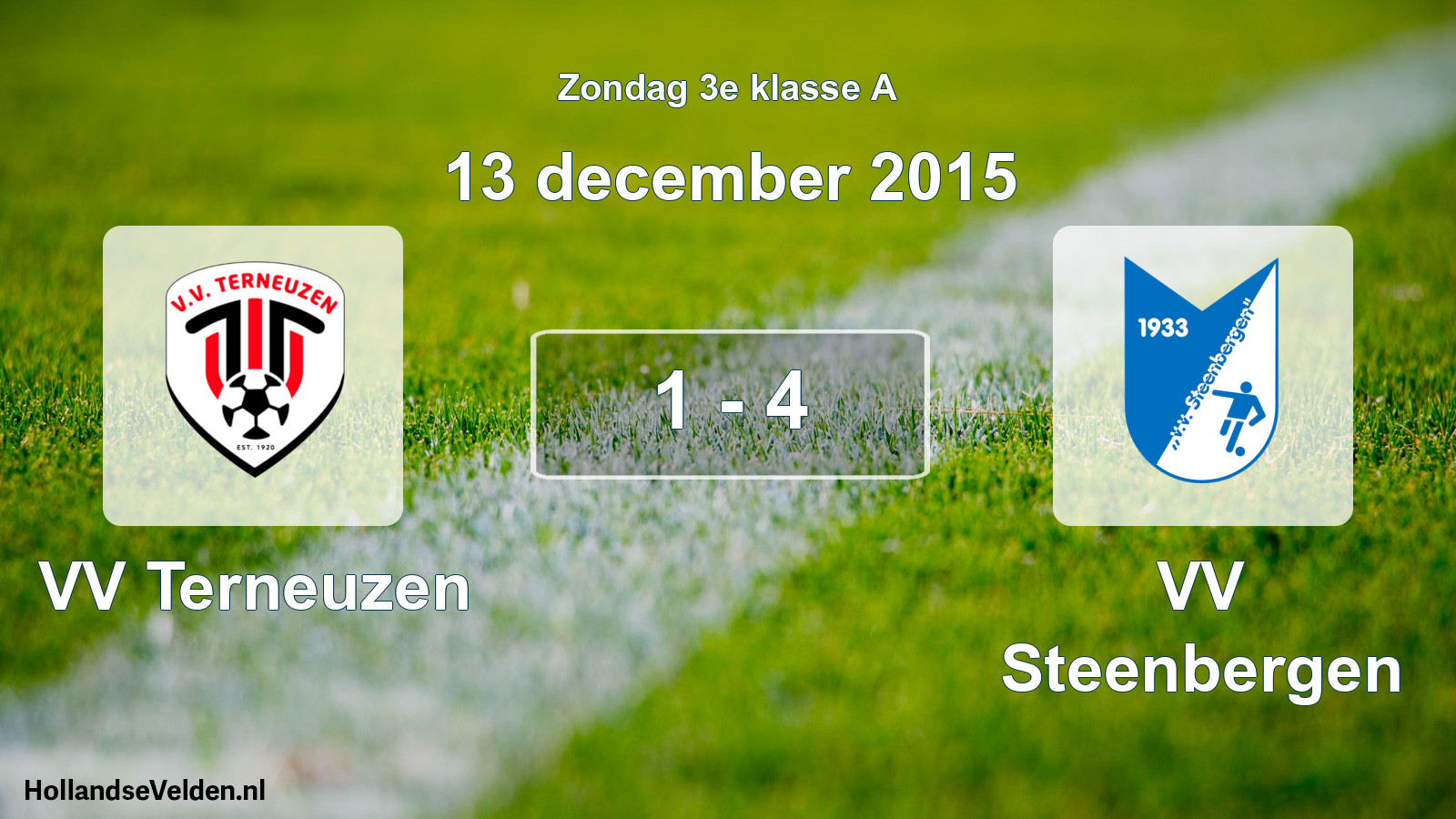 Total number of matches played: VV Terneuzen - VV Steenbergen 1 - 4 (13 December 2015)