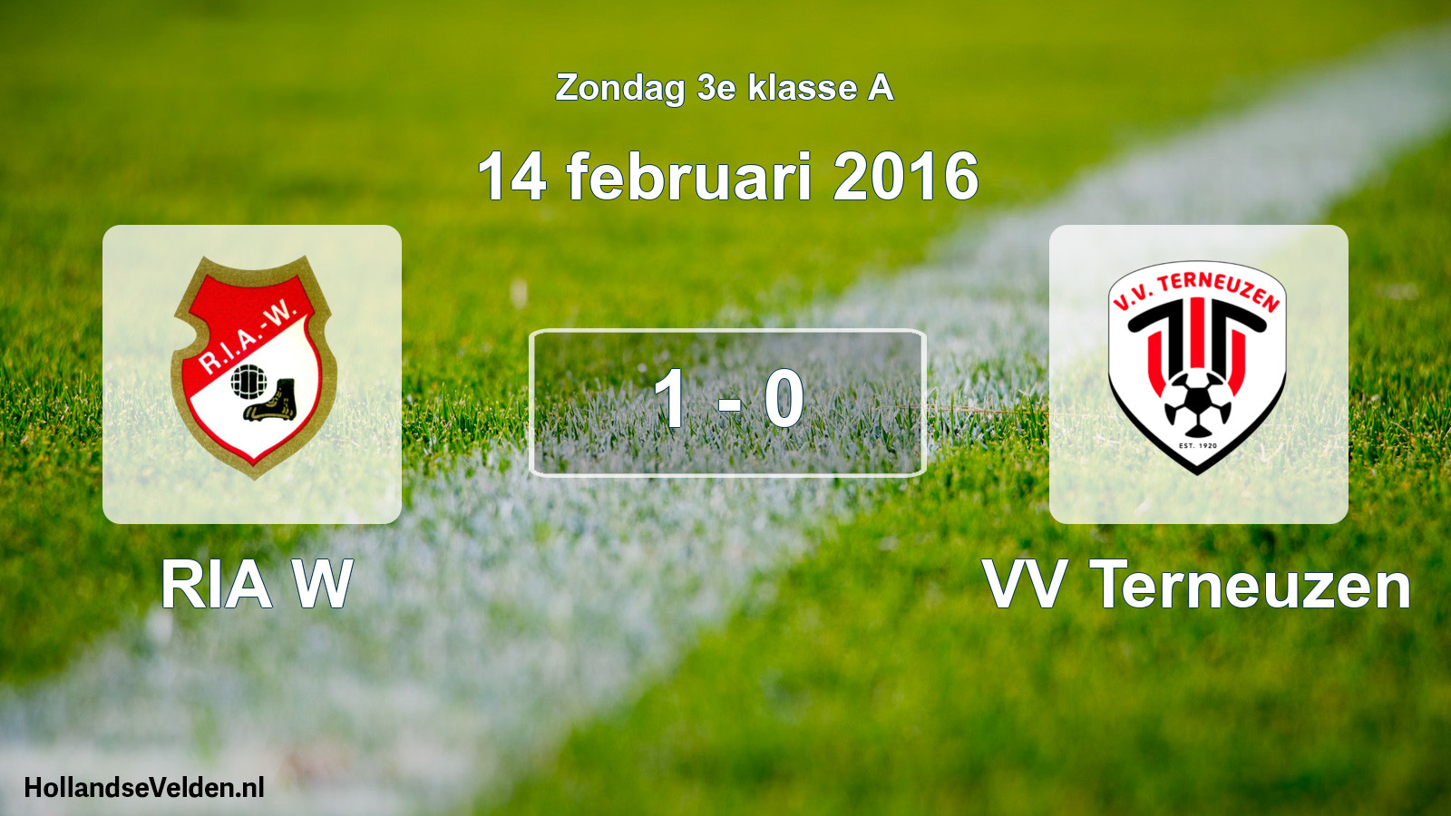 Total number of matches played: RIA W - VV Terneuzen 1 - 0 (14 February 2016)