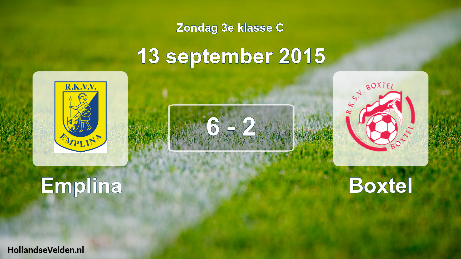 Total number of matches played: Emplina - Boxtel 6 - 2 (13 September 2015)