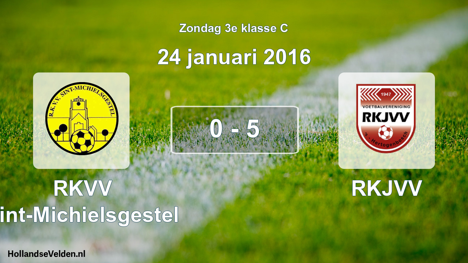 Total number of matches played: RKVV Sint-Michielsgestel - RKJVV 0 - 5 (24 January 2016)
