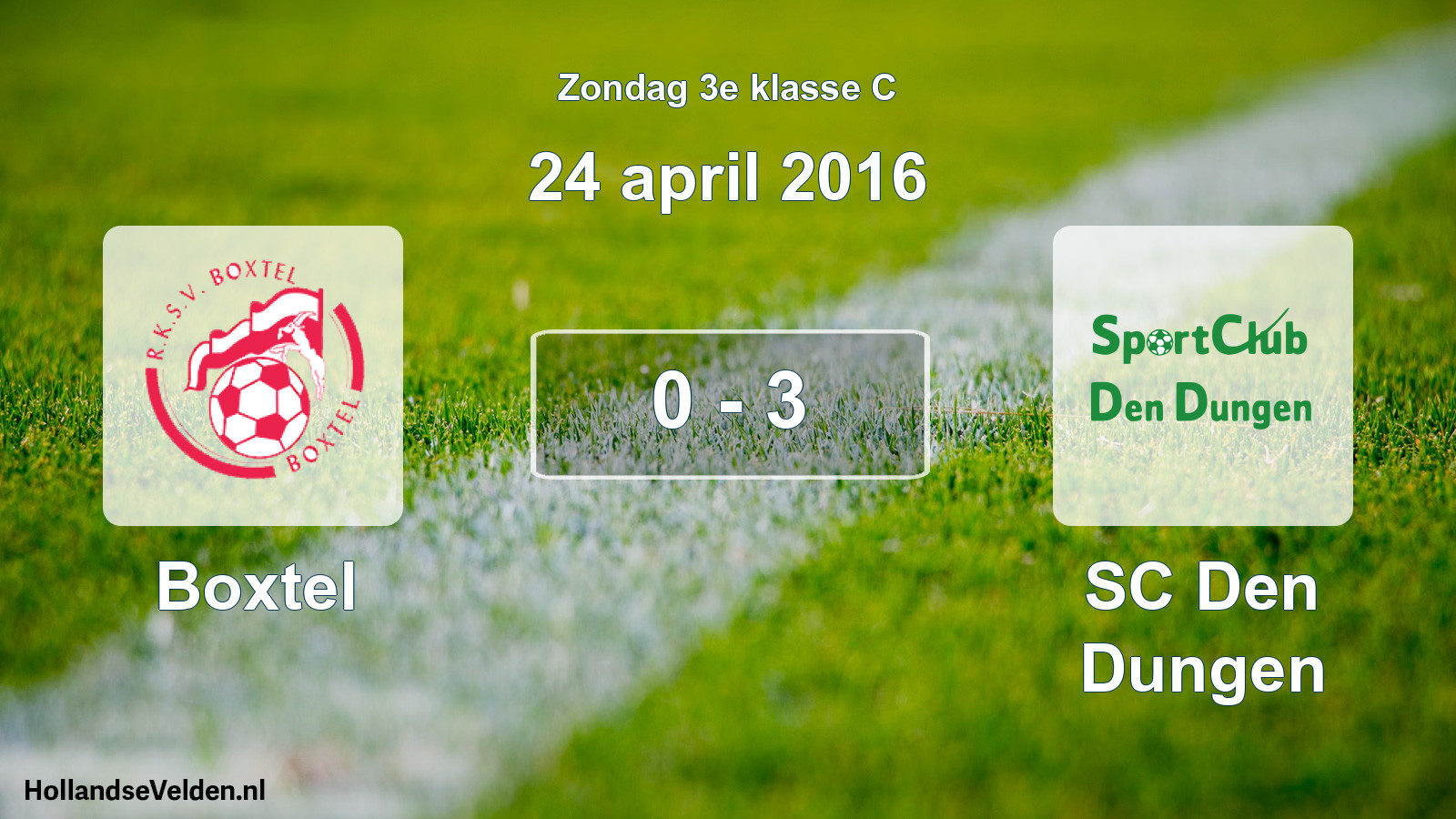 Total number of matches played: Boxtel - SC Den Dungen 0 - 3 (24 April 2016)