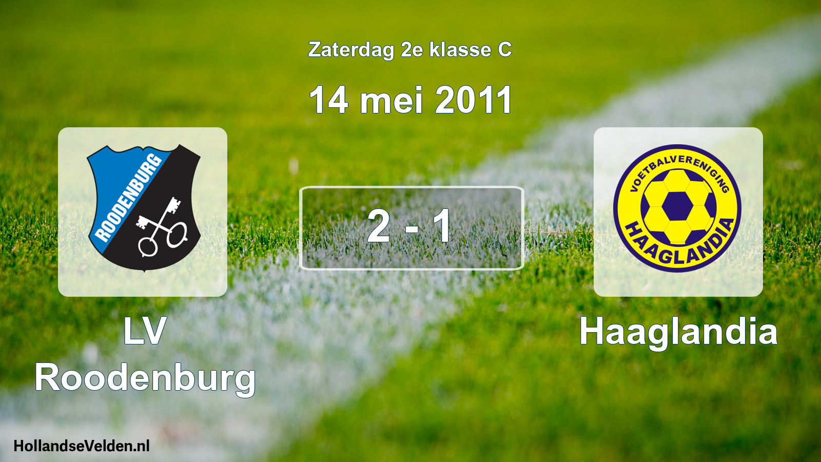 Total number of matches played: LV Roodenburg - Haaglandia 2 - 1 (14 May 2011)