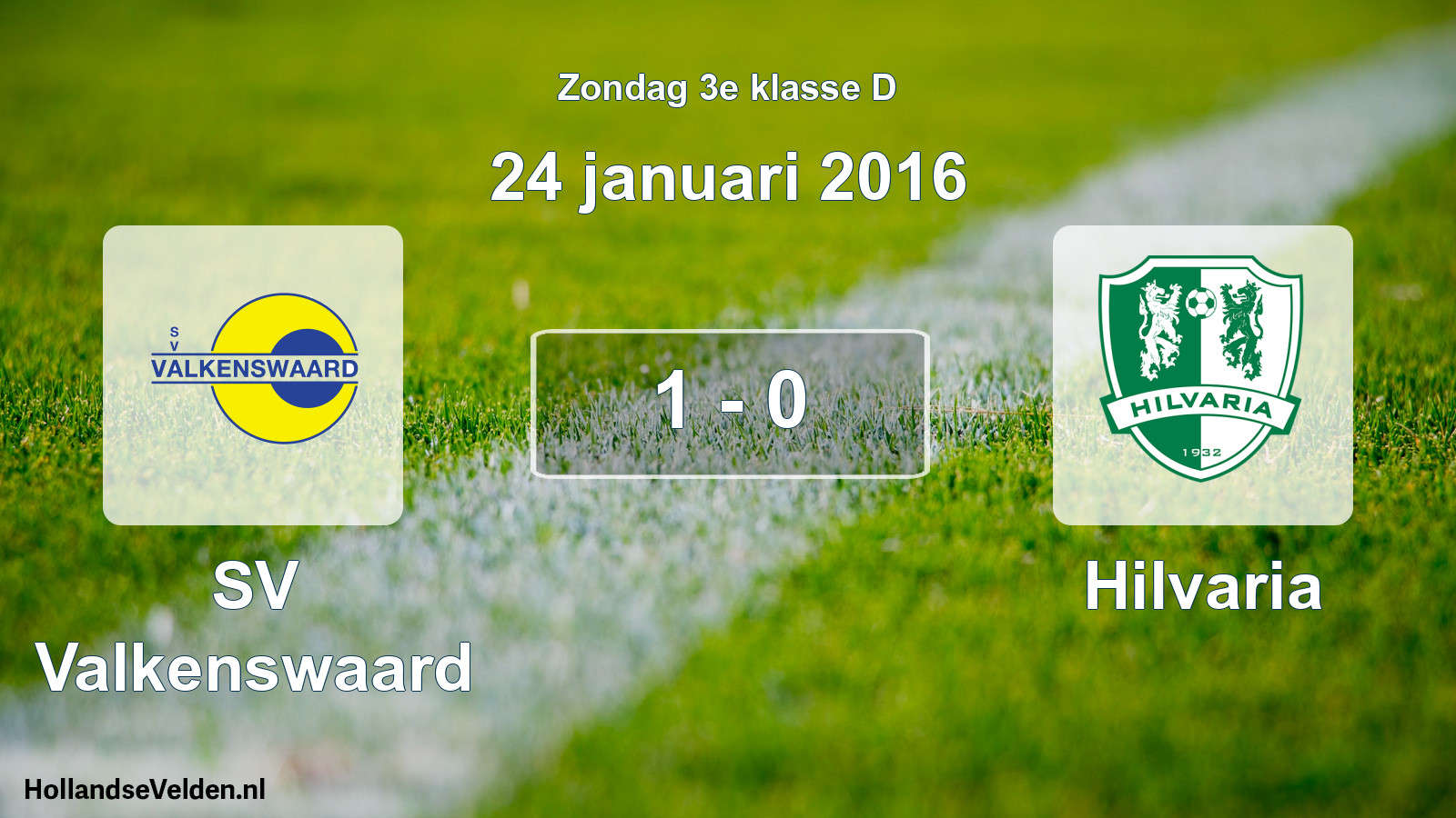 Total number of matches played: SV Valkenswaard - Hilvaria 1 - 0 (24 January 2016)