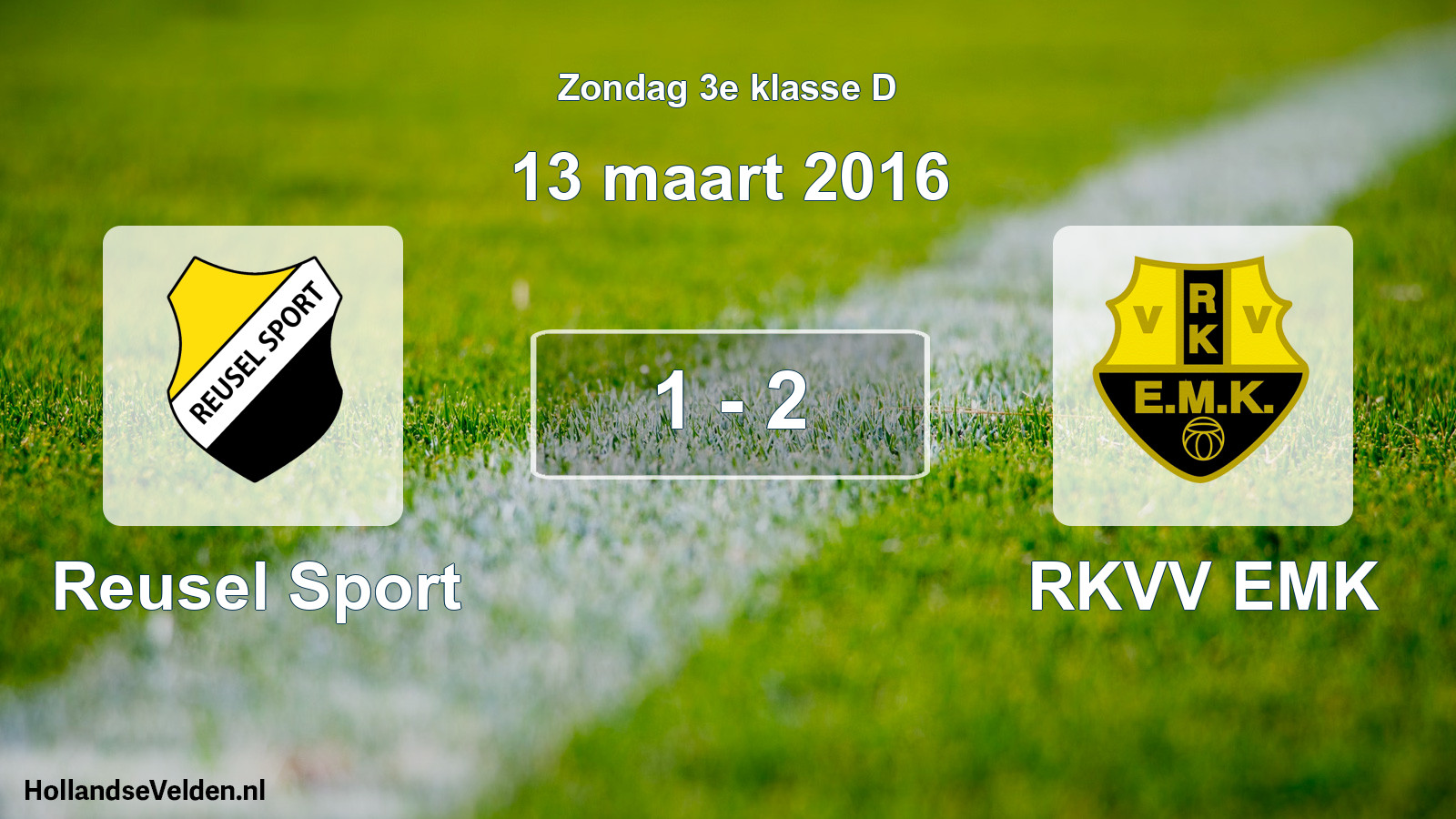 Total number of matches played: Reusel Sport - RKVV EMK 1 - 2 (13 March 2016)