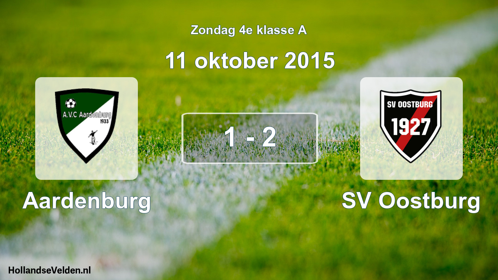 Total number of matches played: Aardenburg - SV Oostburg 1 - 2 (11 October 2015)