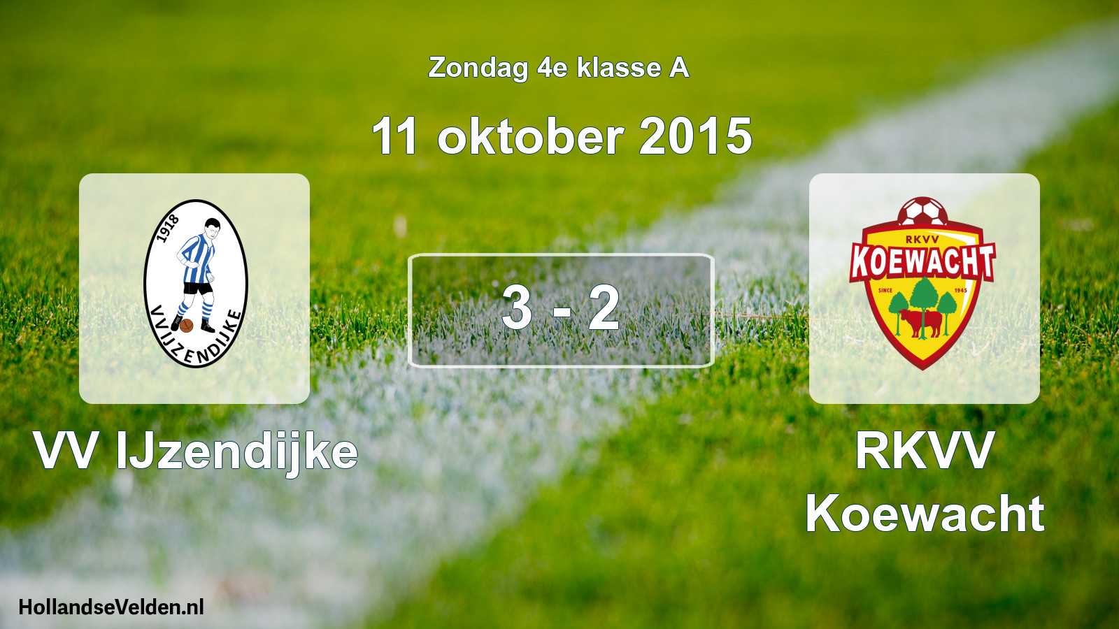 Total number of matches played: VV IJzendijke - RKVV Koewacht 3 - 2 (11 October 2015)
