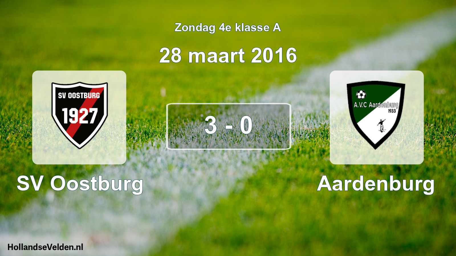 Total number of matches played: SV Oostburg - Aardenburg 3 - 0 (28 March 2016)